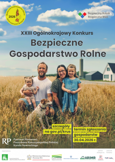 zdjęcie do artykułu: Konkurs Bezpieczne Gospodarstwo Rolne