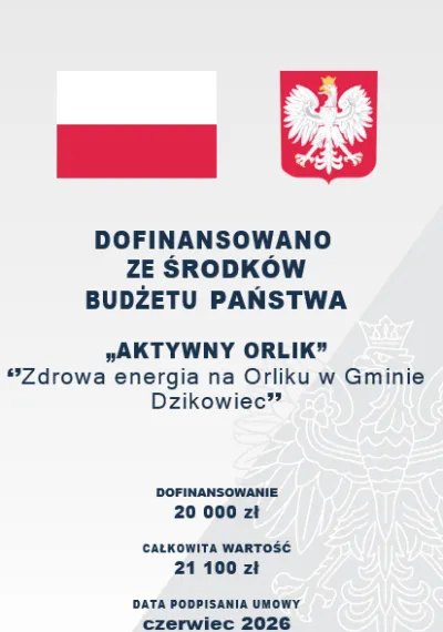 zdjęcie do artykułu: Gmina Dzikowiec z dofinansowaniem na sportową aktywizację mieszkańców