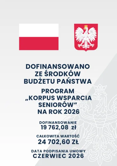 zdjęcie do artykułu: „Korpus Wsparcia Seniorów na rok 2026