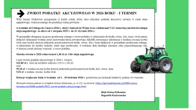  zdjęcie do artykułu ZWROT PODATKU AKCYZOWEGO W 2026 ROKU - I TERMIN