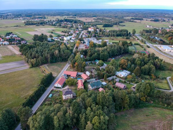 Miejscowość Dzikowiec z lotu ptaka