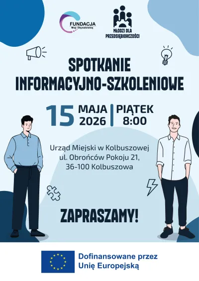  zdjęcie do artykułu Młodzi dla Przedsiębiorczości – spotkanie informacyjno-szkoleniowe w powiecie kolbuszowskim już wkrótce!
