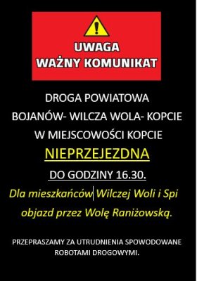 zdjęcie do
														 artykułu: Uwaga! Ważny komunikat