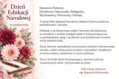  zdjęcie do artykułu Życzenia z okazji Dnia Edukacji Narodowej
