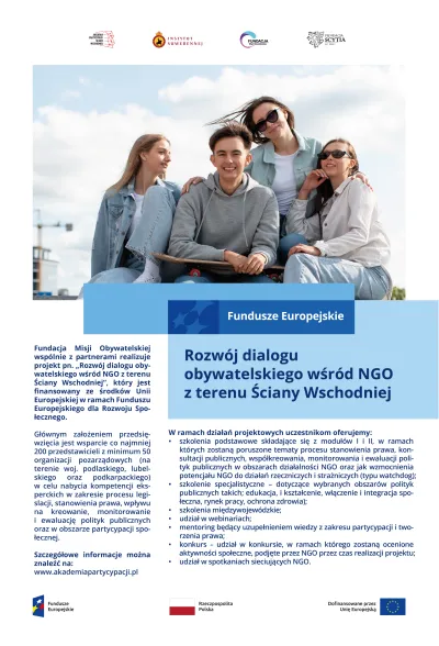 zdjęcie do
														 artykułu: Rozwój dialogu obywatelskiego wśród NGO z terenu Ściany Wschodniej