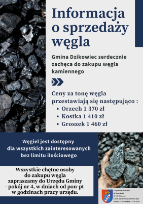 zdjęcie do
														 artykułu: Informacja o sprzedaży węgla