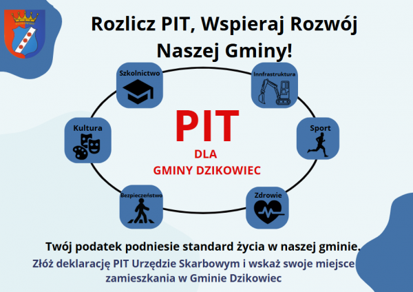 zdjęcie do
														 artykułu: Rozlicz PIT, Wspieraj Rozwój Naszej Gminy!