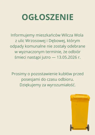 zdjęcie do artykułu: Ogłoszenie