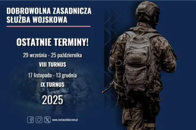 zdjęcie do
														 artykułu: Dobrowolna Zasadnicza Służba Wojskowa- Podejmij wyzwanie!