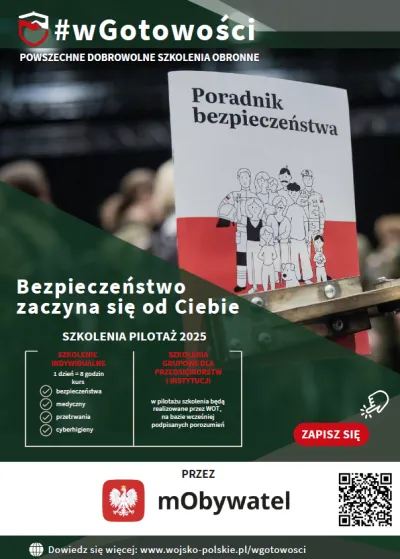 zdjęcie do
														 artykułu: POWSZECHNE DOBROWOLNE SZKOLENIA OBRONNE