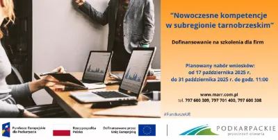 zdjęcie do
														 artykułu: „Nowoczesne kompetencje w subregionie tarnobrzeskim” – Rozpoczyna się 9. Runda Naboru Przedsiębiorców!