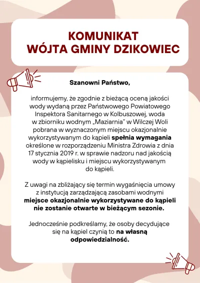 zdjęcie do
														 artykułu: Komunikat